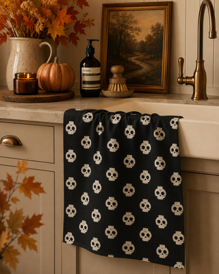 Geometry Dead Cute Tea Towel