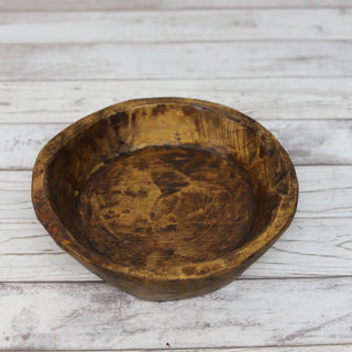 Imperfect Hand Carved Wood Bowl