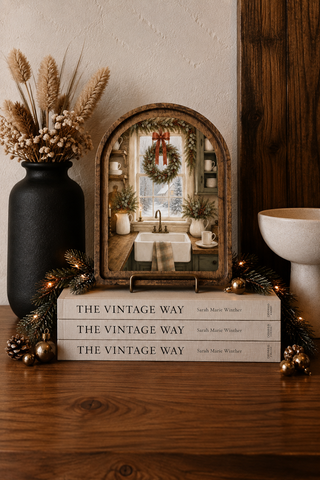 Christmas Kitchen Arch Framed Art 6x8"