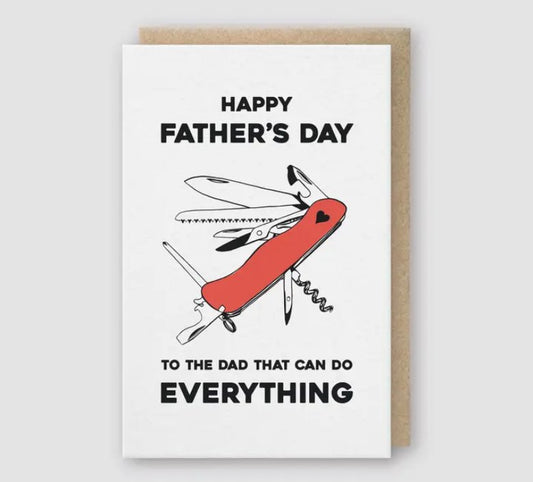 Dad Does Everything Greeting Card - The Farmhouse