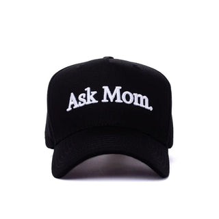 Dad Gang Hat, Ask Mom - Black/White - 320 Men's - The Farmhouse