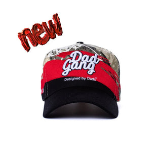 Dad Gang Hat, Fresh Coat - DadTree Camo - Red/Black - 320 Men's - The Farmhouse