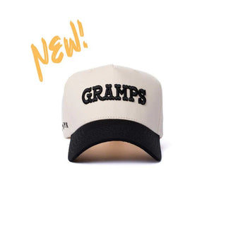 Dad Gang Hat, Gramps Hat (Cream/Black) - 320 Men's - The Farmhouse