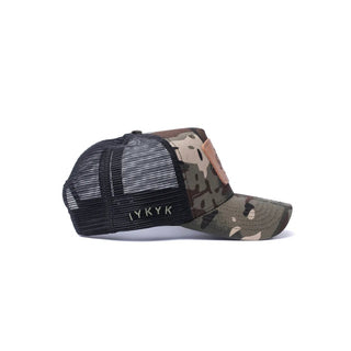 Dad Gang Hat, Leather Patch Black Camo - 320 Men's - The Farmhouse