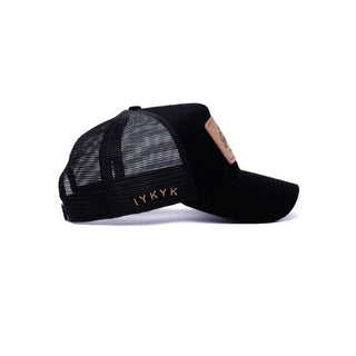 Dad Gang, Leather Patch Trucker - Black/Brown - 260 Fashion Accessories - The Farmhouse