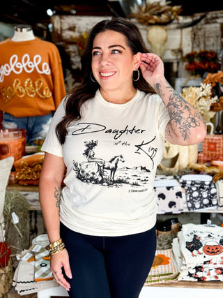DAUGHTER OF THE KING GRAPHIC TEE - 120 Graphic Tees - The Farmhouse