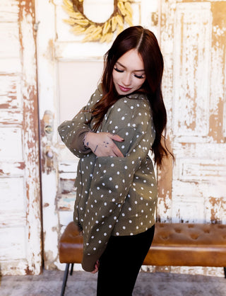 DAVI & DANI Women's Forest Freckle Bomber Jacket - 160 Outerwear - The Farmhouse