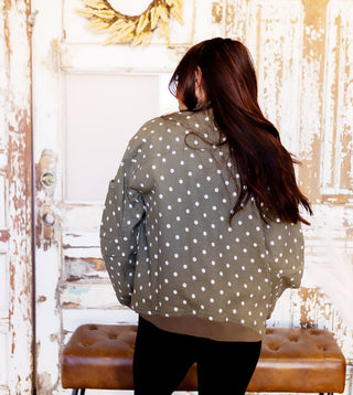 DAVI & DANI Women's Forest Freckle Bomber Jacket - 160 Outerwear - The Farmhouse