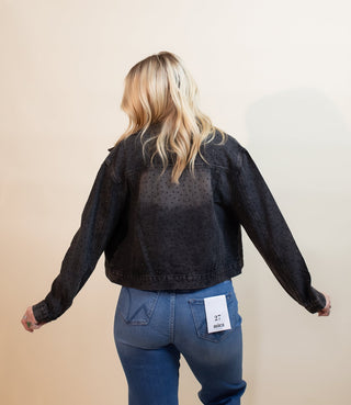 DAVI & DANI Women's Midnight Rodeo Denim Jacket, Black - 160 Outerwear - The Farmhouse