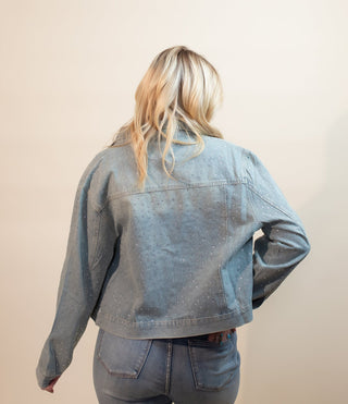 DAVI & DANI Women's Midnight Rodeo Denim Jacket, Light Denim - 160 Outerwear - The Farmhouse