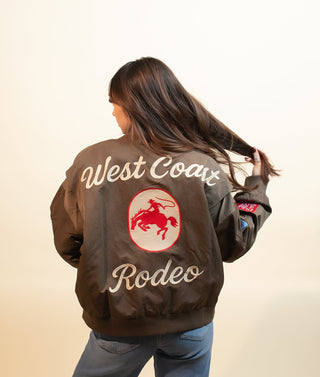 DAVI & DANI Women's Rustic Rodeo Bomber Jacket - 160 Outerwear - The Farmhouse