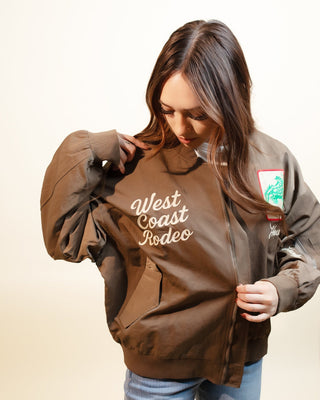 DAVI & DANI Women's Rustic Rodeo Bomber Jacket - 160 Outerwear - The Farmhouse