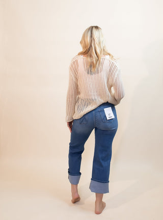 DAVI & DANI Women's Sandy Cove High-Low Sweater - 100 Casual Tops - The Farmhouse