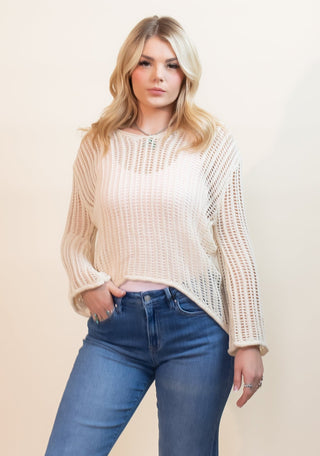 DAVI & DANI Women's Sandy Cove High-Low Sweater - 100 Casual Tops - The Farmhouse