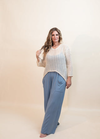 DAVI & DANI Women's Sandy Cove High-Low Sweater - 100 Casual Tops - The Farmhouse
