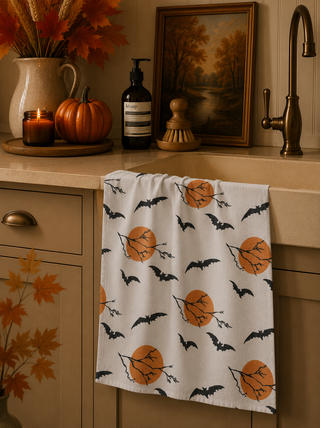 Geometry Night Flight Tea Towel