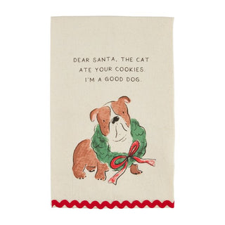 Dear Santa Dog Ric - Rac Towel - The Farmhouse