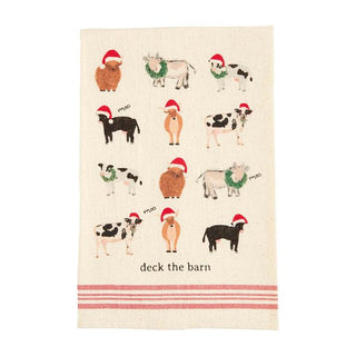 Deck The Barn Tea Towel - The Farmhouse