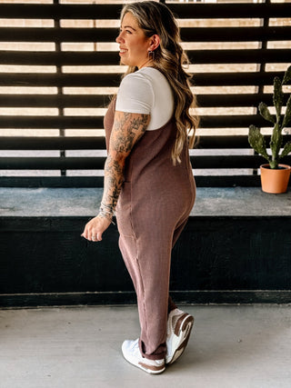 Desert Dreams Boho Western Jumpsuit, Chocolate - The Farmhouse