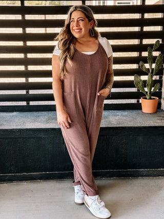 Desert Dreams Boho Western Jumpsuit, Chocolate - The Farmhouse