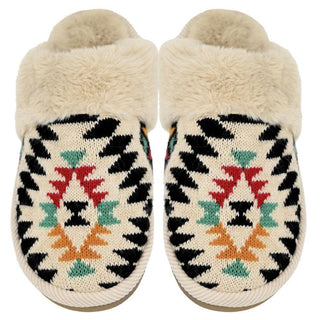 Desert Dunes Aztec Western Slippers - The Farmhouse