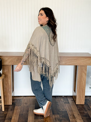 Desert Lace Tassel Kimono, One Size - 150 Kimonos + Cardigans - The Farmhouse