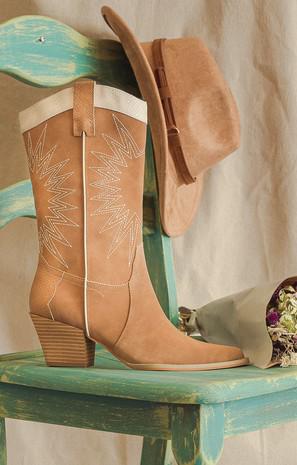 Desert Mirage Western Boho Festival Heeled Boot - The Farmhouse