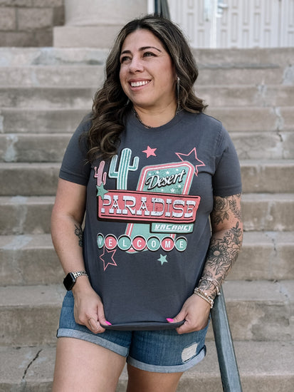 Desert Paradise Vacancy Tee - The Farmhouse