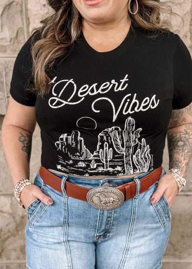 Desert Vibes Cotton Graphic Tee - The Farmhouse