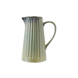 Sagebrook Ribbed Stoneware Pitcher