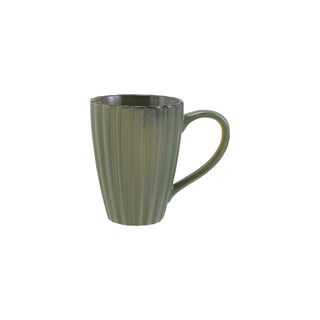 Sage Grove Reactive Glaze Ribbed Mug