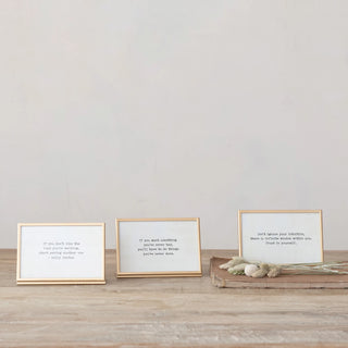 Golden Words Glass Frame Collection