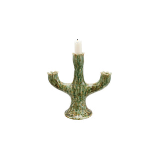 Sage Petal Trio Taper Candelabra