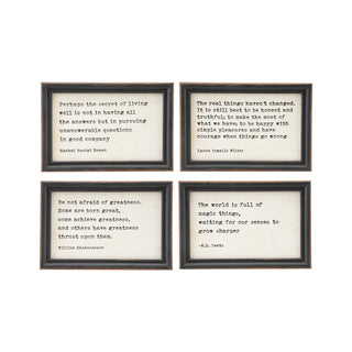 Classic Contrast Mini Framed Sayings