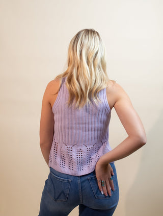 Doe & Rae Women's Bayside Blend Knit Tank, Lavender - 130 Basics - The Farmhouse