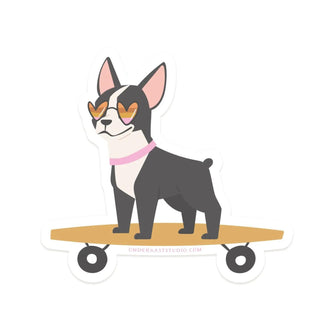 Dog on a Skateboard Sticker - 423 Stationery - The Farmhouse