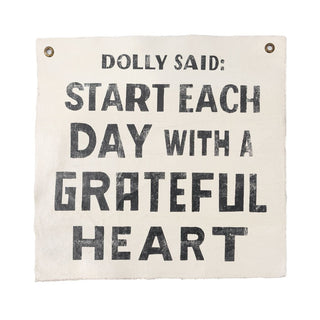 Dolly Said 25"x25" Hand Painted Wall Hanging - 423 Stationery - The Farmhouse