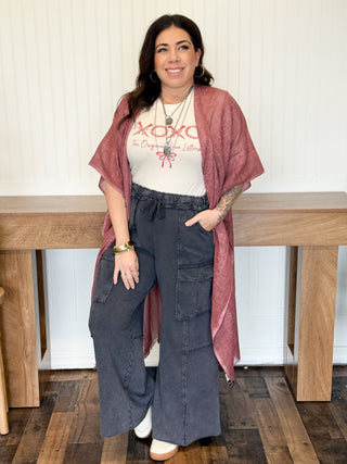 Driftwood Cargo Terry Sweatpants, Black - 240 Pants - The Farmhouse