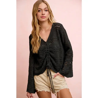 The Secret Garden Lightweight Blouse, Black