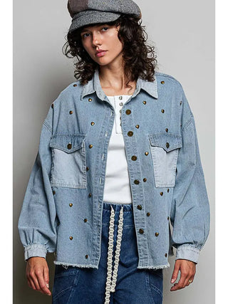 POL Women's Blue Ridge Heart Stud Jacket