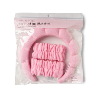 Fresh Face Terry Spa Set, Pink