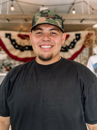 Eagle USA Snapback Hat - Camo - The Farmhouse