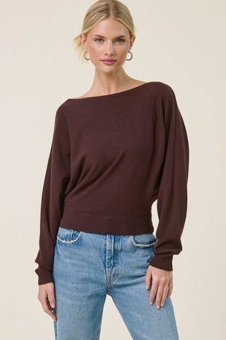 The Celestine Cashmere Sweater, Coffee