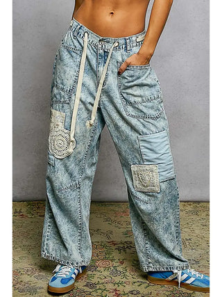 POL Women's Pumpkin Patch Denim Pants