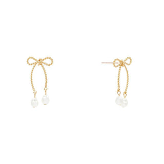 Elegance Knot Pearl Earrings - The Farmhouse