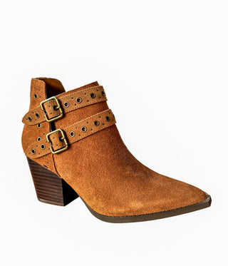 Elsa Leather Ankle Boot in Tan - 100 Western Boots - The Farmhouse