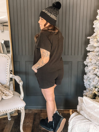 Ember Ash Athleisure Lounge Set, Black - The Farmhouse