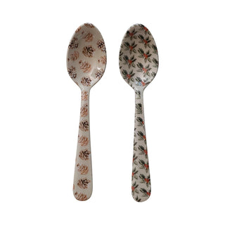 Enameled Stainless Steel Spoon - Mistletoe - The Farmhouse