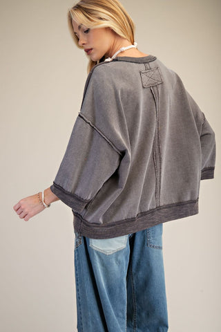 Mineral Drift Washed Terry Pullover