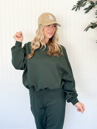 Everyday Comfort Pullover, Deep Green - 250 Activewear + Lounge - The Farmhouse